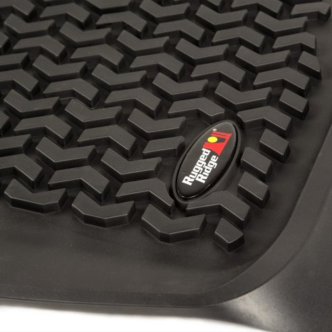 Rugged Ridge All-Terrain Floor Liners 82902.4 Mats, Automotive: Black All Terrain, thermoplastic, front, pair, Ford: 2017-up F-250