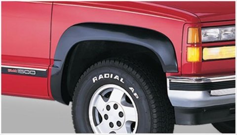 Husky OE-Style Fender Flares 2804904 Flares, OE Style, Front and Rear, Black, Dura-Flex Thermoplastic, Chevy, GMC, Set of 4