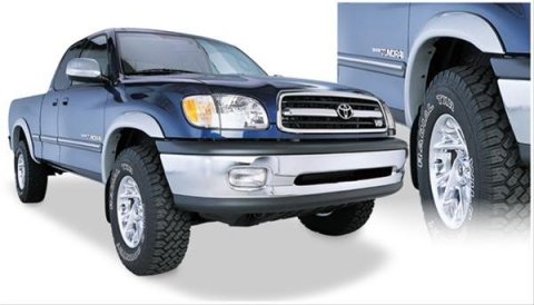 Husky Extend-A-Fender Flares for 2003-2006 TUNDRA - 2803906 Fender Flares, Extend-A-Fender, Front, Rear, Black, Dura-Flex Thermoplastic, Toyota, Set of 4