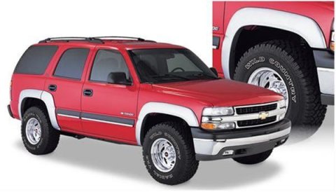 Husky Extend-A-Fender Flares for 2000-2006 TAHOE - 2804911 Fender Flares, Extend-A-Fender, Front and Rear, Black, Dura-Flex Thermoplastic, Chevy, Set of 4