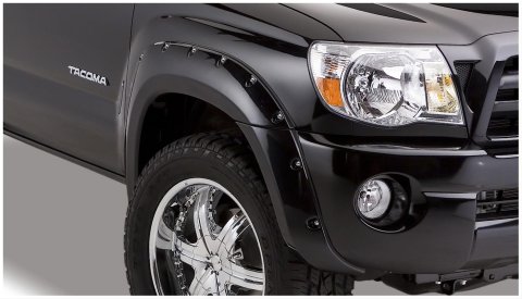 Husky Pocket-Style Fender Flares for 2005-2011 TACOMA - 28031925 Flares, Pocket Style, Front, Rear, Black, Thermoplastic, Toyota, Set of 4