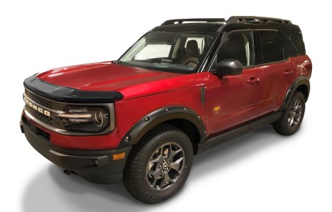 Husky Bugflectors II for 2021-2024 BRONCO - 2815907 Bug Guard, Bugflector II, Smoke, Acrylic, Ford, Each