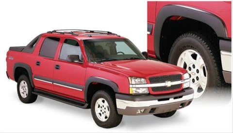 Husky OE-Style Fender Flares for 2003-2006 AVALANCHE 1500, 2500 - 2804920 Flares, OE Style, Front and Rear, Black, Dura-Flex Thermoplastic, Chevy, Set of 4