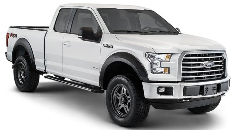 Husky Extend-A-Fender Flares for 2017-2022 F-250 SUPER DUTY, F-350 DUTY - 2802943 Fender Flares, Front and Rear, Flare Width 1.75 in., Dura-Flex Thermoplastic, Set of 4