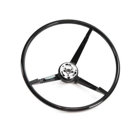Scott Drake Replacement Steering Wheels C4ZZ-3600-BK Wheel, Replacement, ABS Plastic, Black, Ford, 2-Bolt Mount, Each