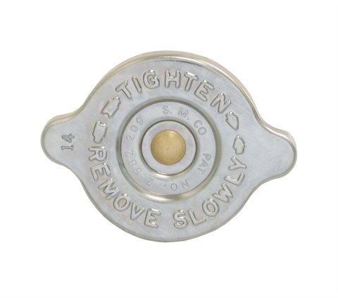 Scott Drake Radiator Caps C5ZZ-8100-A Cap, Round, Zinc, Natural, SMCO Logo, Concours Correct Cap, Ford, 170, 200, 260, 289, Each