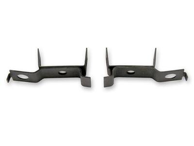 Scott Drake Radiator Mounting Brackets C7ZZ-8052-A Brackets, Lower, Saddle Style Mount, Steel, Black, Ford, Mustang, Pair