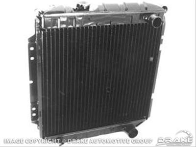 Scott Drake Replacement Radiators 338-3 Radiator, Exact Fit, Copper, Brass, Black, Ford, 289, 302, 351W, A/C, Each