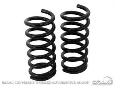 Scott Drake Stock Coil Springs C7ZZ-5310-C Springs, Type, Front, Black Powdercoated, Ford, Pair