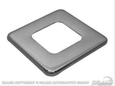Scott Drake Shifter Boot Retainers C5ZZ-7262-C Retainer, Floater Plate, Rectangular, Steel, Chrome, Ford, Each