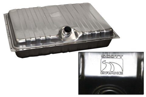 Scott Drake Fuel Tanks D0ZZ-9002-SS Tank, Stainless Steel, Natural, 22-Gallons, Ford, Each