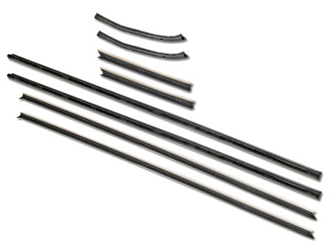 Scott Drake Weatherstrip Seals, Individual Position CG112 67-68 Cougar Window Channel Weather Strips