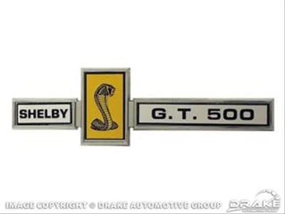 Scott Drake Emblems S7MS-16098-D Emblem, GT500 Grille Dash and Deck, Each
