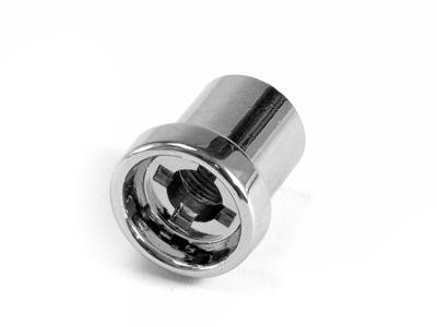 Scott Drake Wiper Switch Retaining Nuts C4DZ-17512-A Nut, Round, Steel, Chrome, Ford, Each