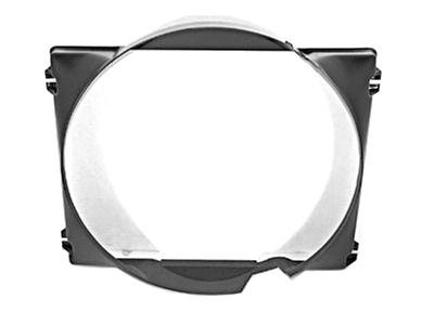 Scott Drake Fan Shrouds C7ZZ-8146-A Shroud, Direct Fit, Reproduction, Fiberglass, Black, Ford Mustang, Big Block FE, Each