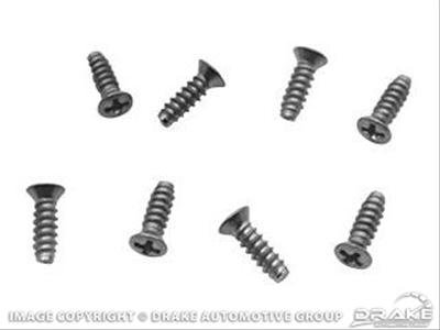 Scott Drake Replacement Taillight Components 50398-SK Bezel Screws, Replacement, Ford, Set of 8