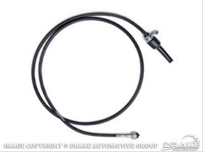 Scott Drake Speedometer Cables D6TZ-17260-A Cable, 71 in. Length, Black Plastic Jacket, Ford, Each