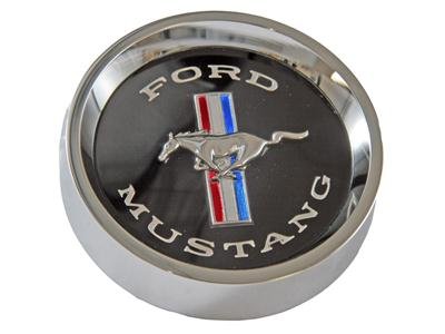 Scott Drake Styled Steel Hub Caps C5ZZ-1130-BK Hubcap, Rallye, Screw-on, Steel, Chrome, Horse Logo, Ford, Each