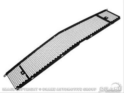 Scott Drake Grilles C5ZZ-8200-DR and Grille Inserts, Grilles, Complete Grille Type, Main Grille Position, Honeycomb Pattern Style, Steel, Black, Ford, Each