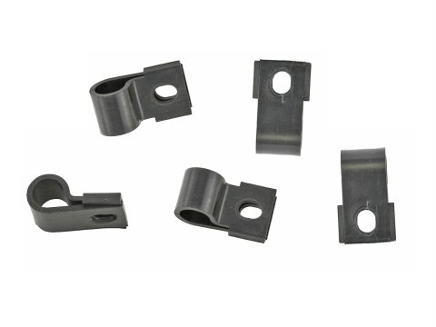 Scott Drake Turn Signal Wiring Harness Clips 377774-S Clips, Plastic, Black, Ford, Set of 5