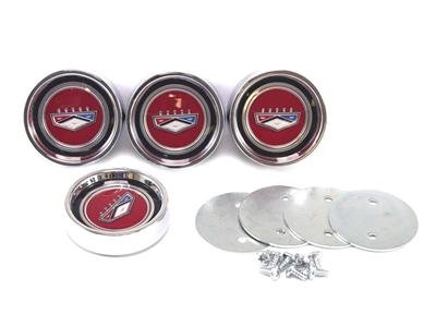 Scott Drake Wheel Covers C6BZ-1130-W 1966 Falcon/Fairlane Styled Steel HubCap Set