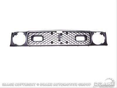 Scott Drake Grilles D1ZZ-8200-C Grille, ABS Plastic, Black, Ford, Each