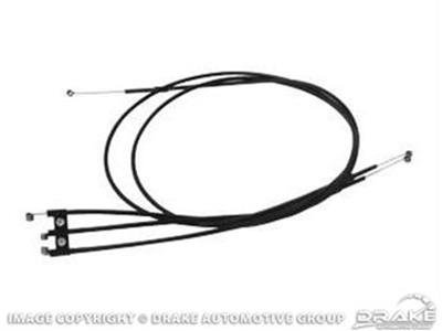 Scott Drake Heater Control Cables C7ZZ-18518-A Cables, Ford, Mercury, Set of 3