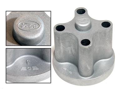 Scott Drake Mechanical Fan Spacers C3OZ-8546-A Spacer, 2.063 in. Thick, Aluminum, Natural, Ford, Mustang, Hi-Po, K Code, Each
