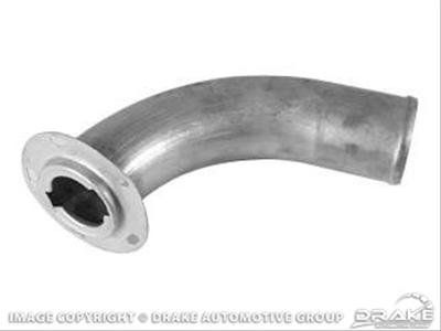 Scott Drake Fuel Inlet Filler Tubes C7ZZ-9034-A Tank Neck, Steel, Galvanized, Ford, Each