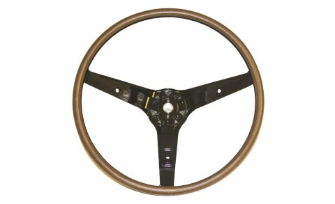 Scott Drake Replacement Steering Wheels C9AZ-3600-BK Wheel, Woodgrain, 3 Spoke, Ford, Mustang, 1969, Each
