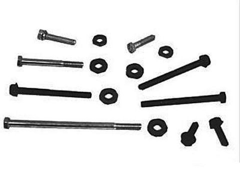Scott Drake Water Pump Bolt Kits WPB-C9OE-308 Bolts, External Hex, Steel, Black Oxide/Zinc Plated, Ford, 302, 351W, A/C, Kit