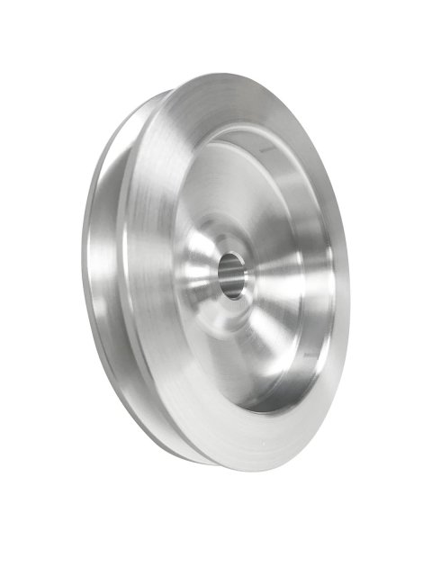 Scott Drake Power Steering Pulleys B-F811 Pulleys, V-belt Style, 1-groove, Aluminum, Natural, 5.500 in. O.D., Ford, Each