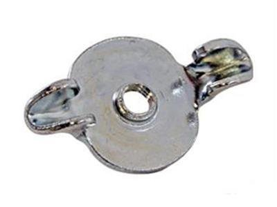 Scott Drake Air Cleaner Wing Nuts 358871-S Nut, Steel, Chrome, 1/4-20 in. Thread, Ford, Each