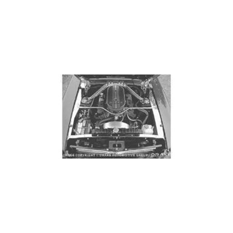 Scott Drake Underhood Stainless Trim ACC-UHT-69 Trim, Panels, Steel, Polished, Ford, Kit