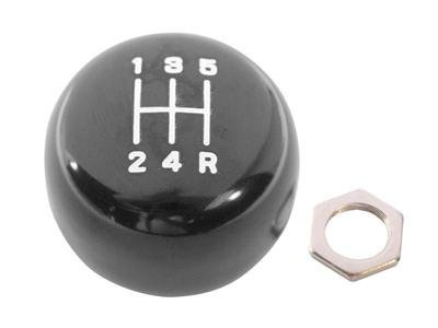 Scott Drake Original Manual Shift Knobs C7ZZ-7213-T5 Transmission Knob, Manual, 5-speed, Round, Plastic, Black, Ford, Each