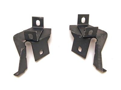 Scott Drake Radiator Mounting Brackets for 1968-1970 COUGAR, MUSTANG - C8ZZ-8052-A Brackets, Lower, Steel, Black, Ford, Mercury, Pair