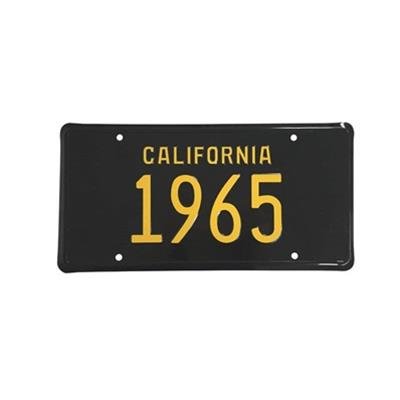 Scott Drake License Plates ACC-LP-65C Plate, 1965 California Plate