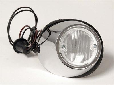 Scott Drake Backup Light Kits C9ZZ-15511-A Lights, Stock Style, Clear Lens, Chrome Housing, Right, Ford, Each