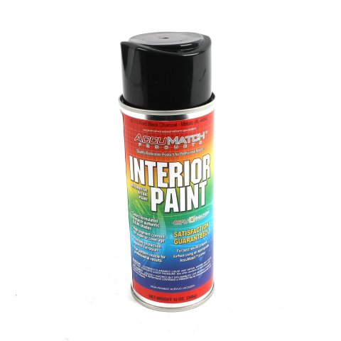 Scott Drake AccuMatch Interior Paint 12 oz. Gloss Black L-4464 Paint, Accumatch, Interior, Lacquer, Charcoal, Finish, oz., Aerosol, Each