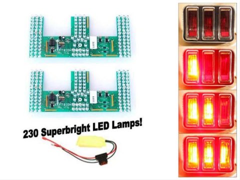 Scott Drake LED Sequential Taillight Kits SD-6004-UB Tail Lights, LED, Ford, Kit