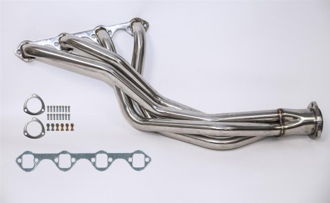 Scott Drake Headers C6TZ-9430-SS Exhaust Headers, Ford Bronco, 289, 302, Stainless, Polished, Pair