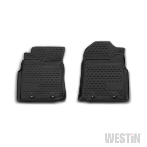 Westin Profile Floor Liners 74-41-11042 Mats, Liners, Front Seat, Rubberized Polymer, Black, Logo, Toyota, Pair