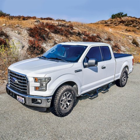 Westin Outlaw Step Bars for 2017-2025 F-350 SUPER DUTY, F-250 2015-2025 F-150 - 20-13935 Drop Nerf Bars, Ford, SuperCab 2015-2023; F-250/350 SuperCab 2017-2022, Text Black