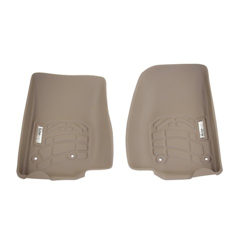 Westin Sure-Fit Floor Liners 72-130066 Liners, Sure-Fit, Front Seat, Rubberized Thermoplastic, Tan, Jeep, Pair