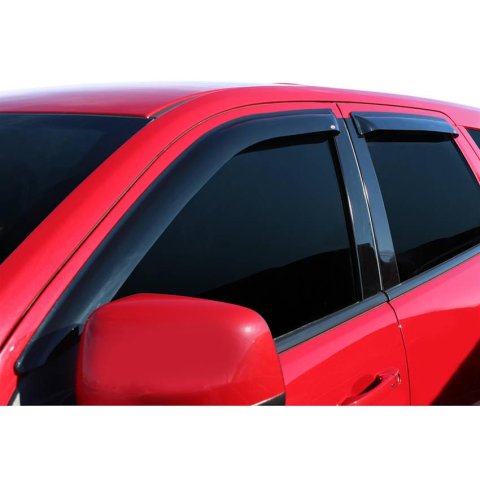 Westin Tape-On Slim Wind Deflectors 72-35430 Side Window Visors, Windguards, Smoke, Acrylic, Front and Rear, Dodge, Set of 4