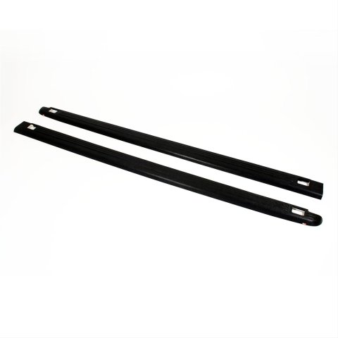 Westin Bed Rail Caps 72-01441 Caps, Ribbed Style, Plastic, Black, Dodge, Pair
