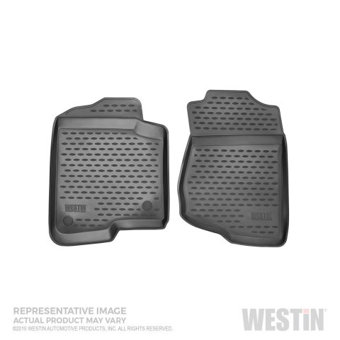 Westin Profile Floor Liners 74-15-11027 Mats, Liners, Front Seats, Rubberized Polymer, Black, Logo, for us on Honda®, Set