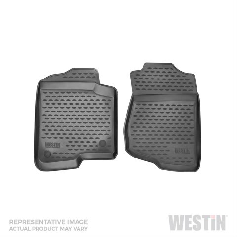 Westin Profile Floor Liners 74-26-21023 Mats, Liners, Front Seat, Rubberized Polymer, Black, Logo, Mazda, Pair