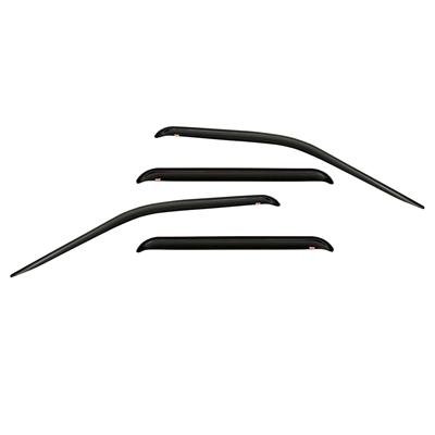 Westin Tape-On Slim Wind Deflectors 72-57486 Side Window Visors, Windguard, Front and Rear, Acrylic, Smoke, Mazda, 3, Set of 4