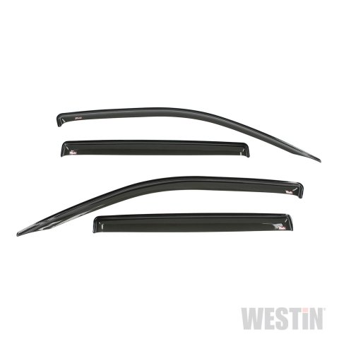 Westin Tape-On Slim Wind Deflectors for 2017-2022 RIDGELINE - 72-44480 Side Window Visors, Windguards, Smoke, Acrylic, Front and Rear, Honda®, Set of 4